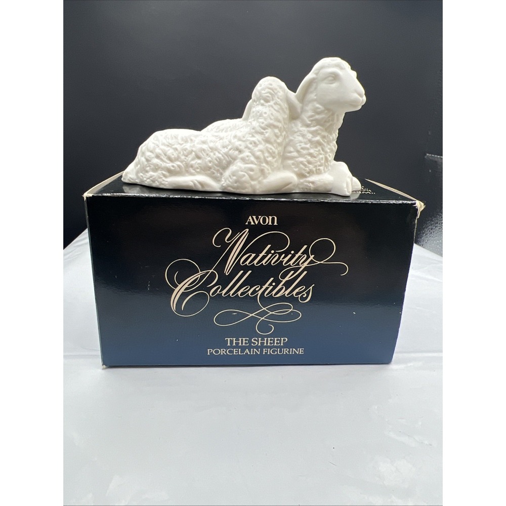 Avon Nativity Collectibles THE SHEEP Porcelain Figurine 1983